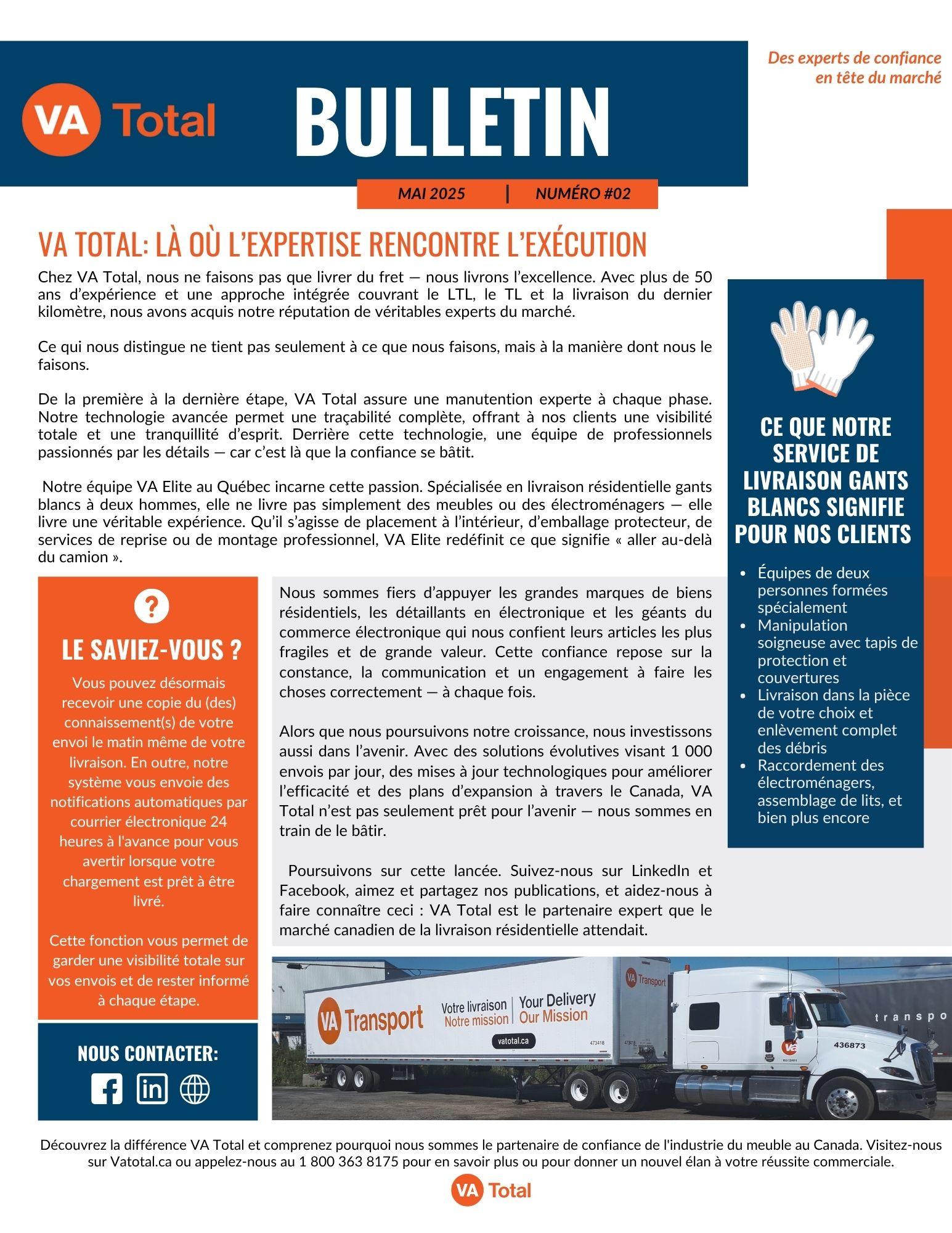 VA TOTAL; Là où l'expertise rencontre l'exécution